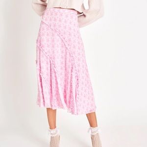 LoveShackFancy Porscha Midi Skirt
